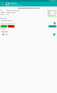 Tablet - Eventdetails