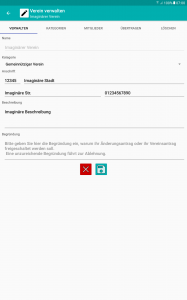 Tablet - Vereinseditor
